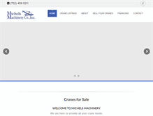 Tablet Screenshot of michelsmachinery.com